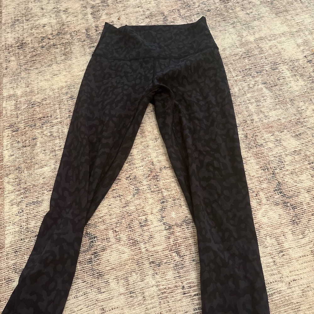 Lululemon Black Leopard Print Leggings